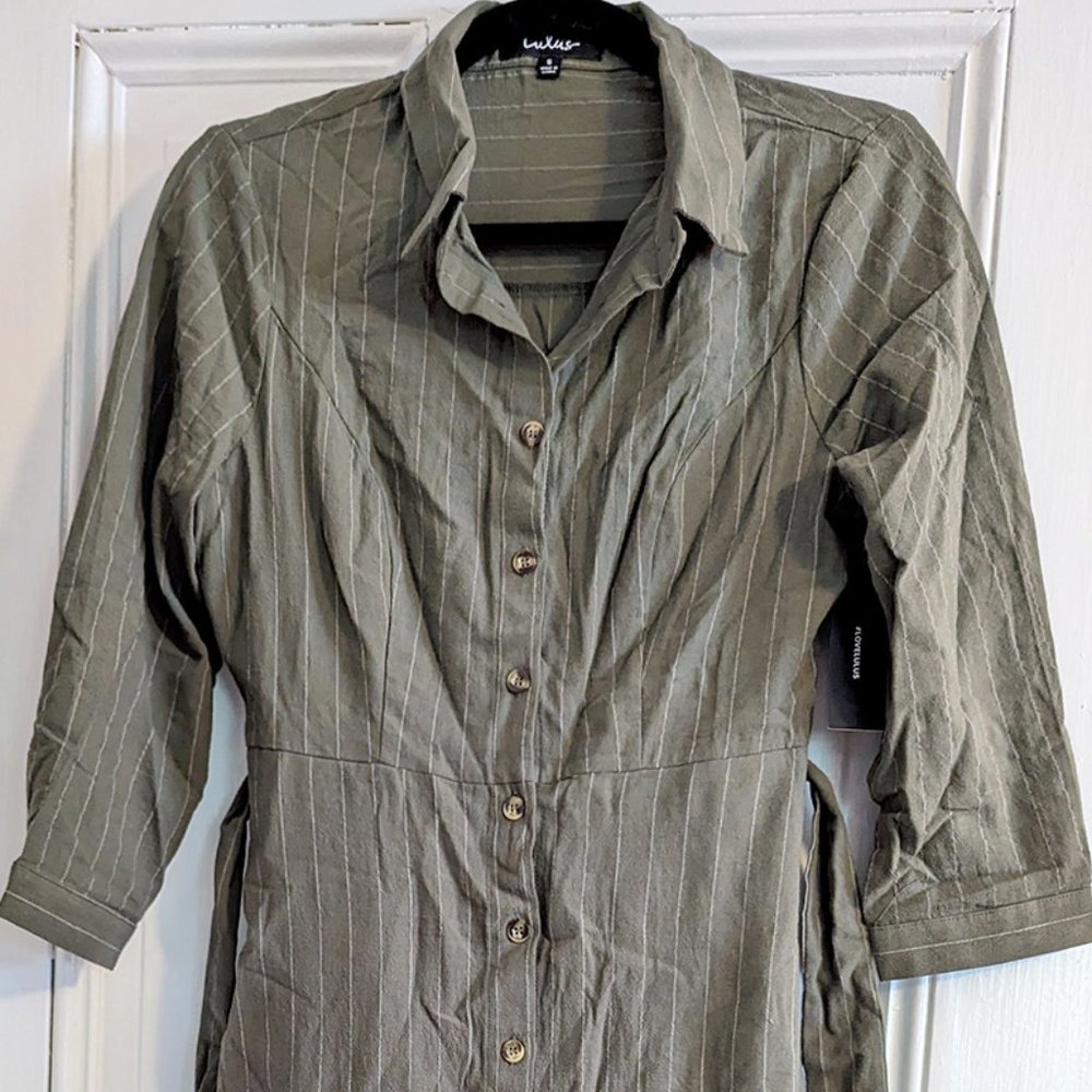 Lulus Dress, Army Green, Small